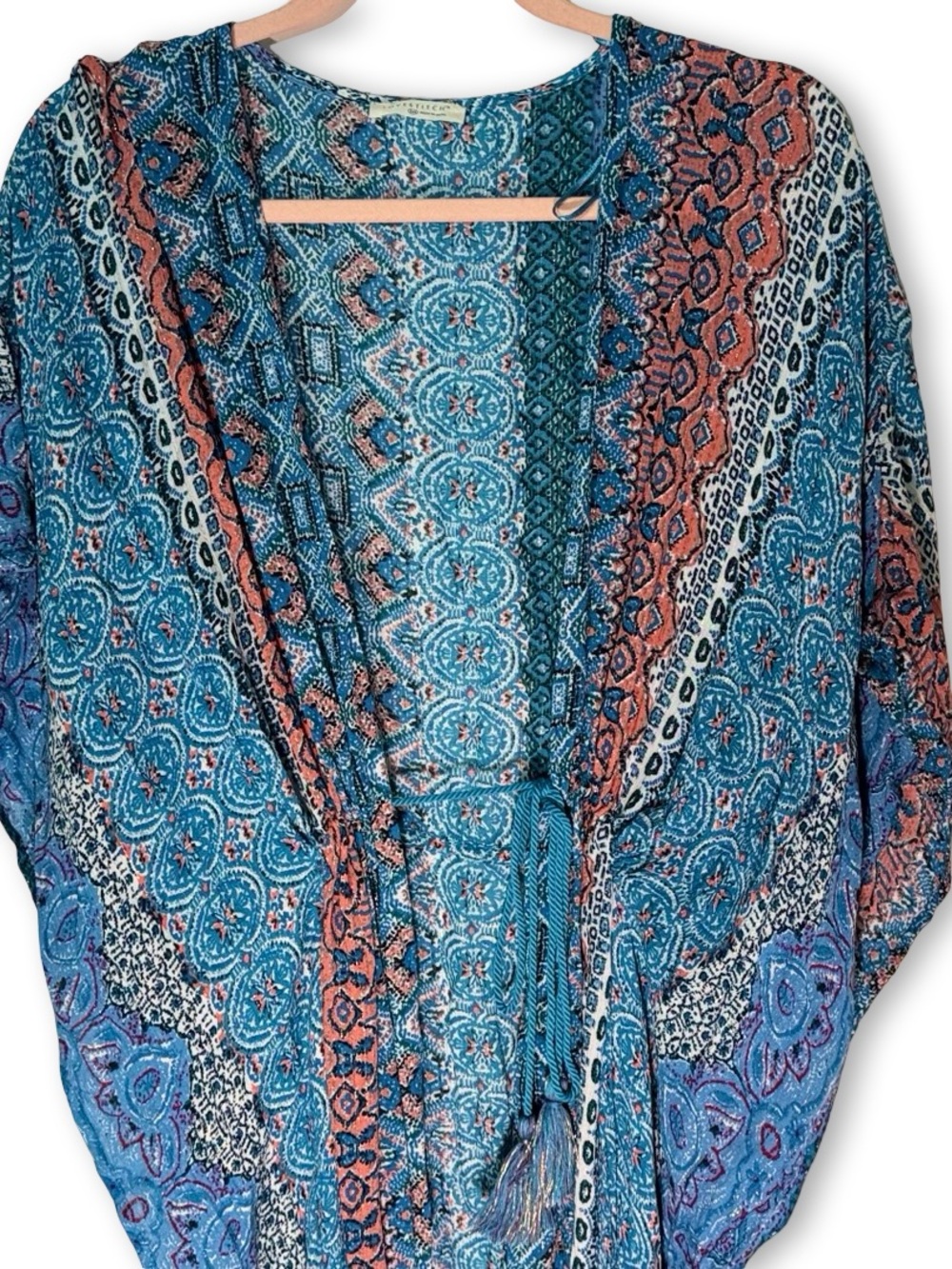 lovestitch floor length caftan Resortwear swimsuit beach pool cover up - Picture 4 of 12